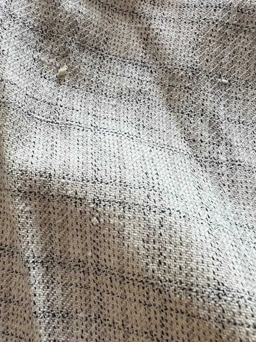 Vintage Burberrys pencil skirt beige plaid print midi size 18